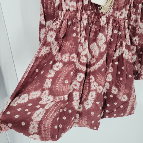 Ulla Johnson Handmade Syrah Shibori Martine Mini Dress 2 - Picture 5 of 13